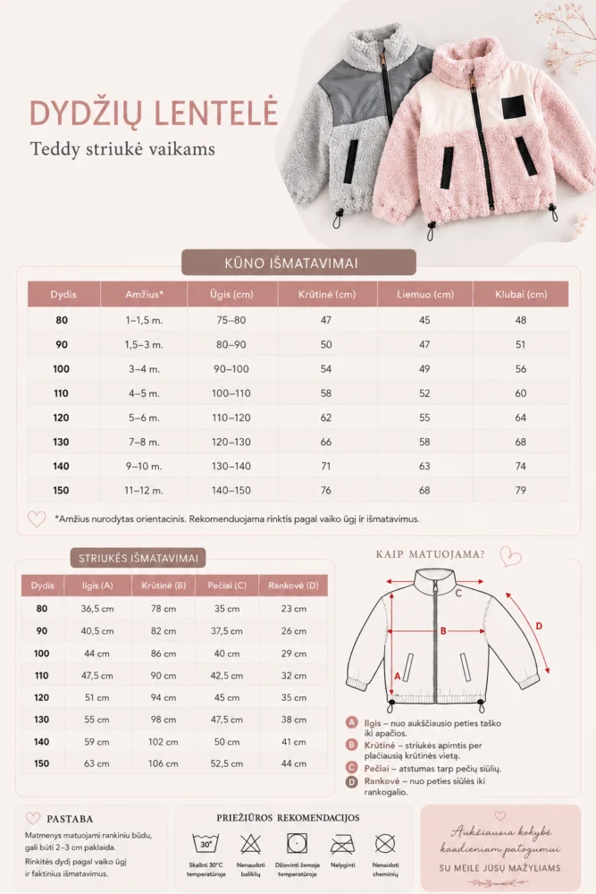 Vaikiška teddy striukė – juoda – papildomas produkto vaizdas 10 – SANDRÉ