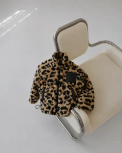 Vaikiška teddy striukė – leopardinė – papildomas produkto vaizdas 3 – SANDRÉ