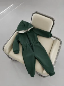 Vaikiškas kombinezonas su pūkeliu – „Khaki Green“ – papildomas produkto vaizdas 2 – SANDRÉ