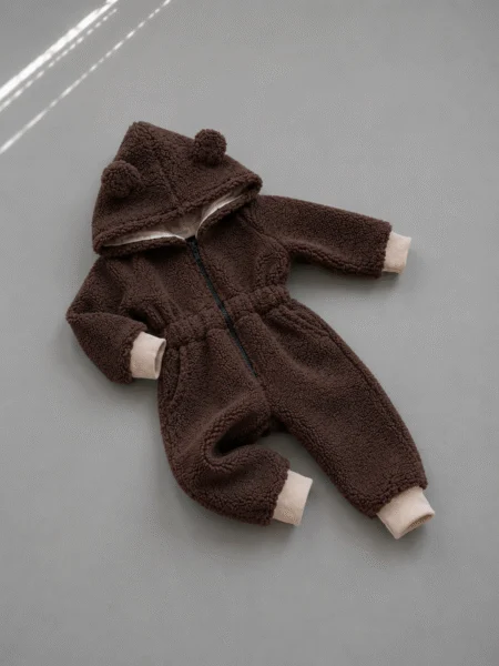 Vaikiškas teddy kombinezonas – rudas – SANDRÉ