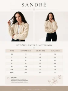 Moteriška teddy striukė – alyvinė – papildomas produkto vaizdas 8 – SANDRÉ